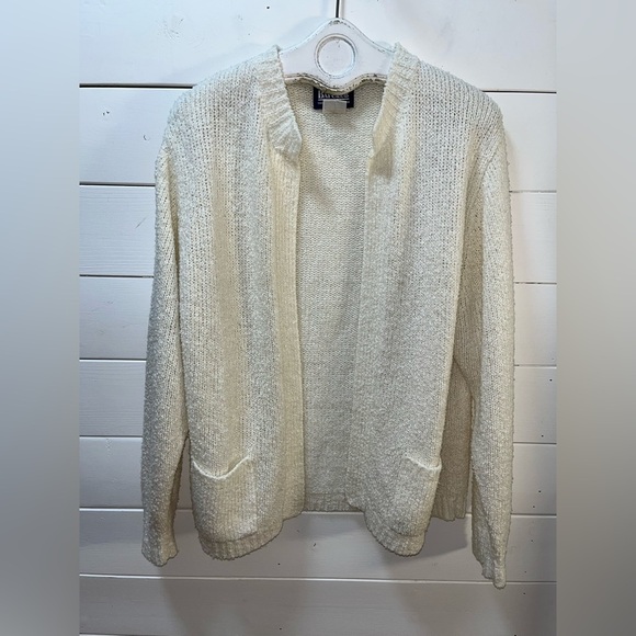 BAY CLUB -cream-Vintage Cardigan - Size L - Picture 5 of 9